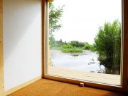 An image showing the view from inside Loch Ken Eco Bothies self catering accommodation eco retreats 