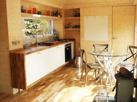 An image showing the luxury interior of Loch Ken Eco Bothies self catering accommodation eco retreat